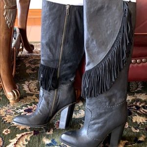 Cynthia Vincent fringe boots
